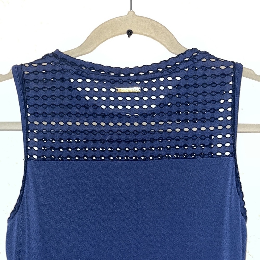 Michael Kors sleeveless pointelle midi